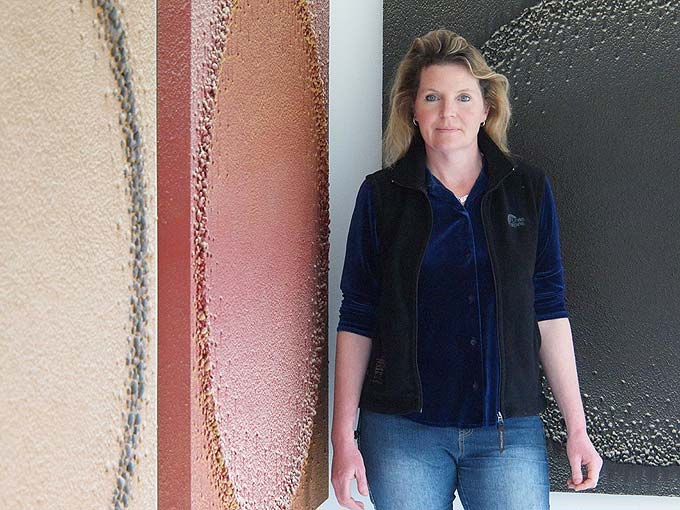 Marth Winter in her studio